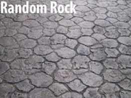 Desain Stamp Concrete Random Rock
