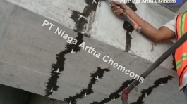 Proyek Injeksi Epoxy PT Niaga Artha Chemcons di Klinik Pasaraya Blok M