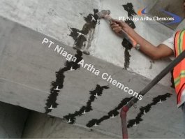 Proyek Injeksi Epoxy PT Niaga Artha Chemcons di Klinik Pasaraya Blok M