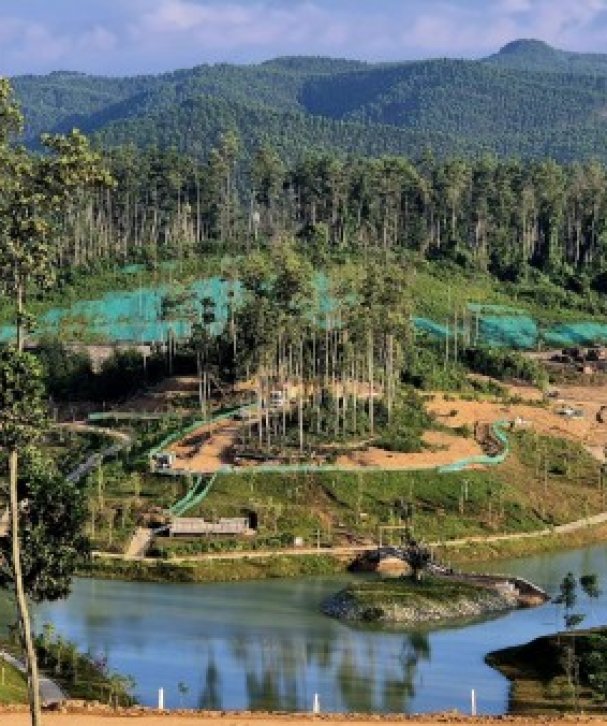 Proyek Stamped Concrete PT Niaga Artha Chemcons di Embung IKN