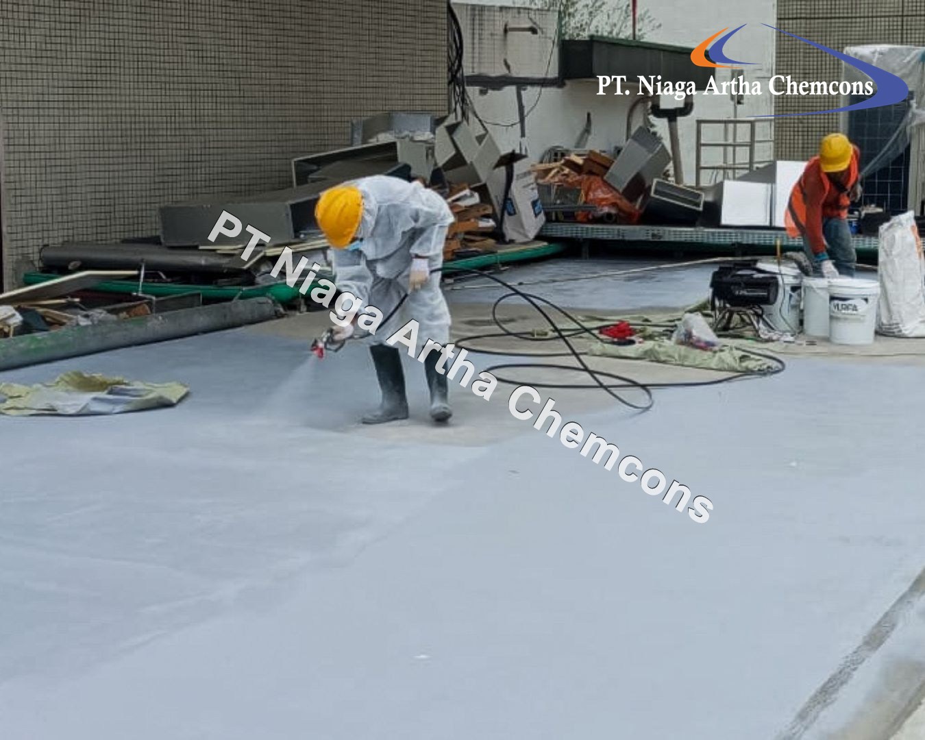 Proyek Waterproofing Coating PT Niaga Artha Chemcons 